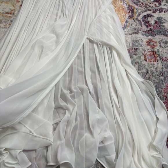 Carbon39 Mesh Pleated Maxi Skirt - Picture 5 of 6